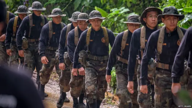 Rescuers are sent inside Tham Luang Nang Non cave to continue the rescue after the 12 boys