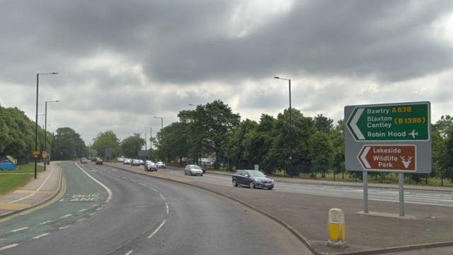 Man dies after car crashes into wall in Doncaster BBC News