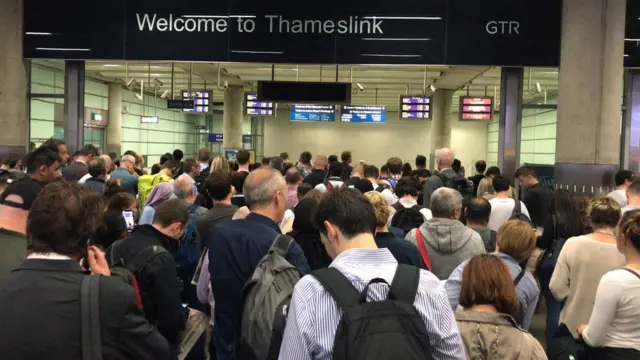 Thameslink delays.