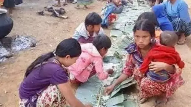 ရသေ့တောင်မြို့က စစ်ရှောင်စခန်း တစ်ခု (ပုံဟောင်း)