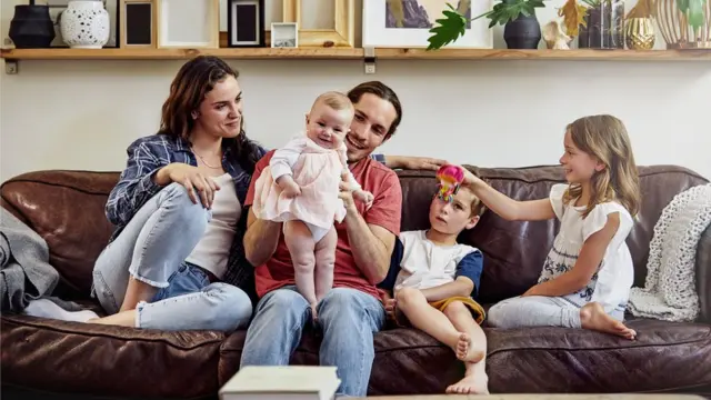 Familia de tres hijos