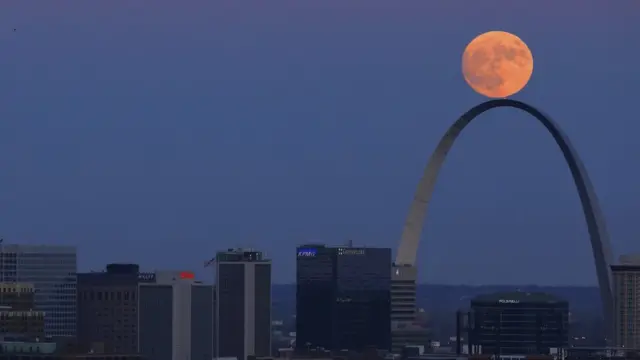 Superluna desde St Louis, EE.UU.
