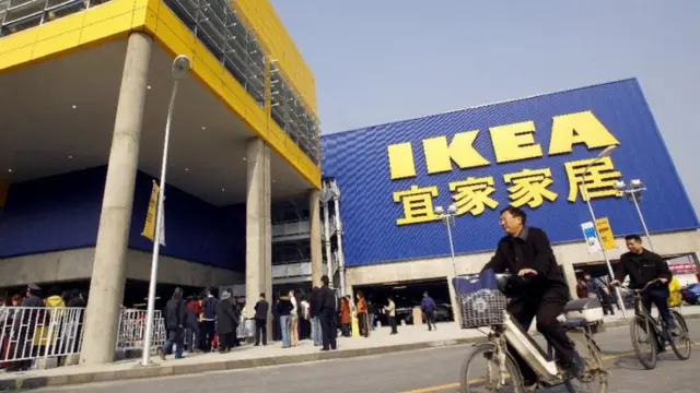 世界巨型家具商宜家在中国的店面
