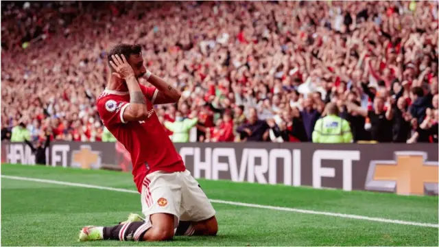 Bruno Fernandes, Manchester United goal, Leeds