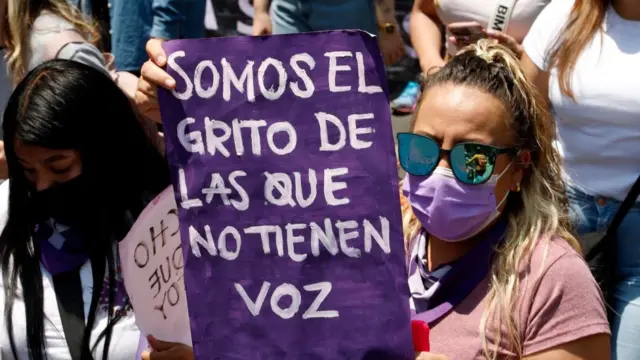Protestas contra la violencia femenina en CDMX el pasado 24 de abril.