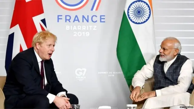 ਨਰਿੰਦਰ ਮੋਦੀ ਅਤੇ ਅਤੇ ਬੋਰਿਸ ਜੌਹਨਸਨ, ਜੀ-7