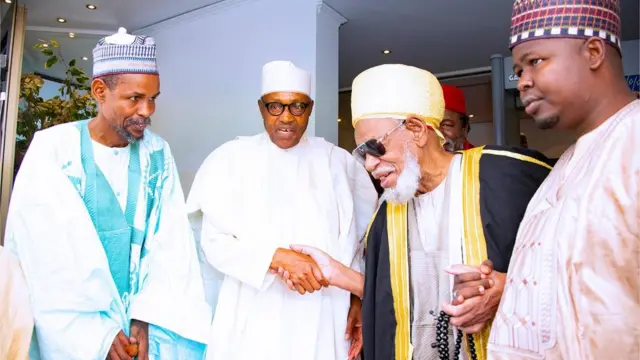 Hotunan ziyarar da Sheikh Dahiru Bauchi ya kai wa Buhari