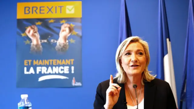 Marine Le Pen, líder a extrema-direita na França