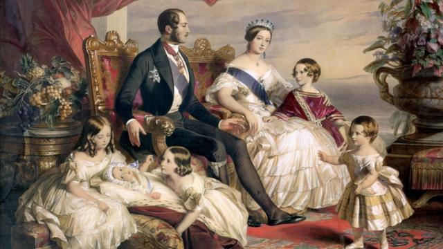 Королева Виктория, принц Альберт и их дети