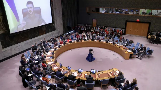 زيلينسكي أمام مجلس الأمن