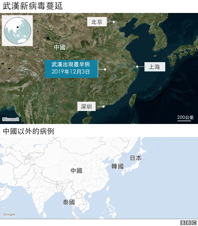 武漢病毒蔓延