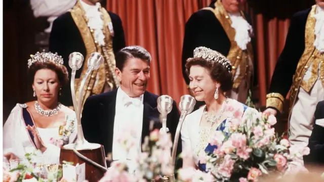 রাণী'র সাথে রোনাল্ড রিগ্যান