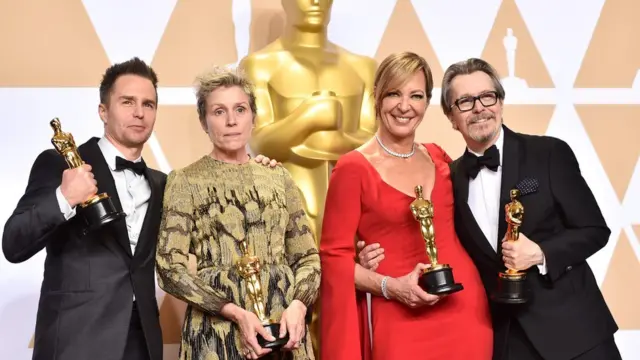 Sam Rockwell, Frances McDormand, Allison Janney e Gary Oldman