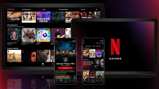 Games go appear inside di Netflix app on supported devices