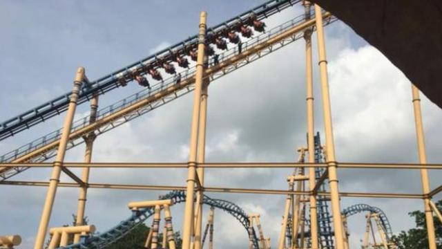 Riders get stuck on Flamingo Land rollercoaster