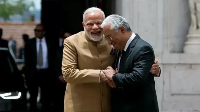 இந்திய பிரதமர் மோதியுடன் போர்ச்சுகல் பிரதமர் அன்டோனியோ கோஸ்டா