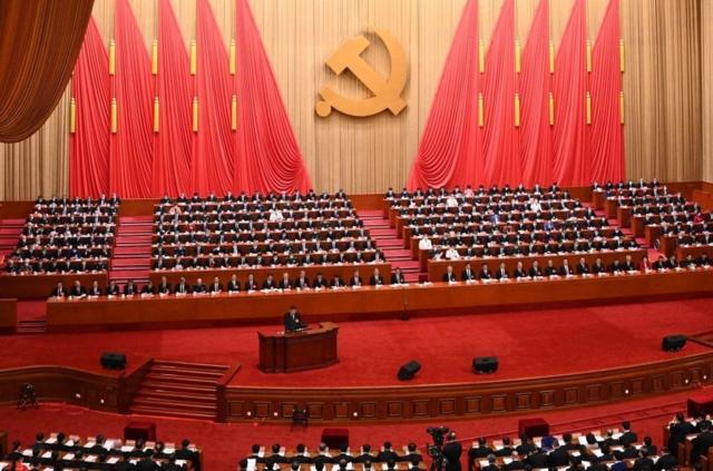 中共總書記習近平10月16日在北京舉行的中國共產黨第二十次代表大會開幕式上發表講話