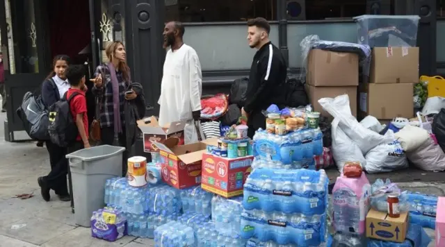 Гуманитарная помощь для погорельцев