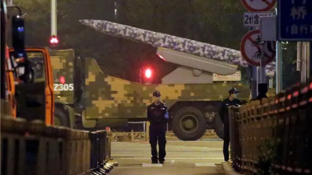 Military vehicle in Beijing