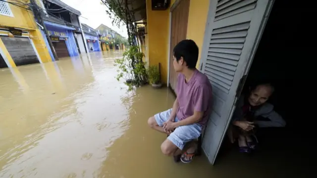 Ảnh minh họa trận lũ vào tháng 11 năm 2017 ở Hội An
