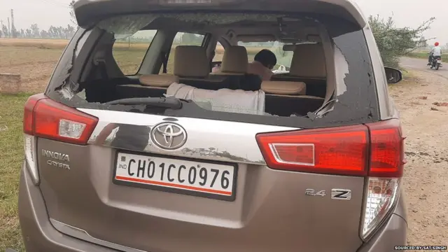 ਨਾਇਬ ਸੈਣੀ ਦੀ ਗੱਡੀ