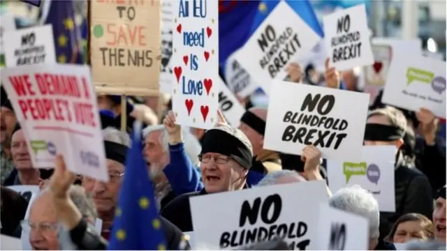 ব্রেক্সিটের বিপক্ষে লন্ডনে সমাবেশ