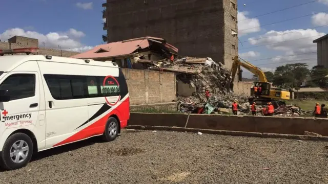 Jumba la ghorofa saba laporomoka Nairobi