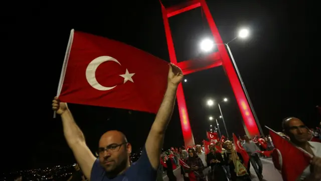 Boğaziçi köprüsünde gösteriler