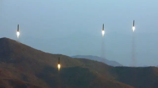 Ракетный пуск в КНДР