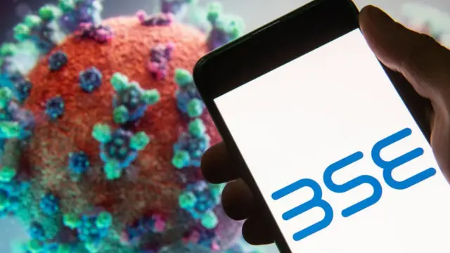 બૉમ્બે સ્ટોક એક્સચેન્જ પર કોરોનાની અસરની પ્રતીકાત્મક તસવીર