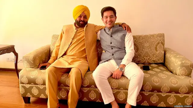 ਭਗਵੰਤ ਮਾਨ ਅਤੇ ਰਾਘਵ ਚੱਢਾ