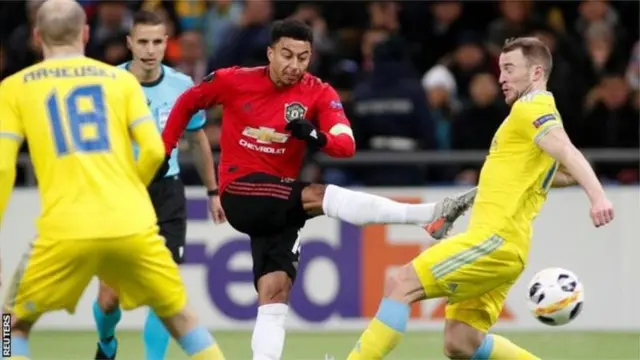 Astana meriri Manchester United