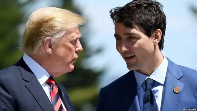 अमरीकी राष्ट्रपति ट्रंप और कनाडा के प्रधानमंत्री ट्रुडो के बीच उभरा विवाद