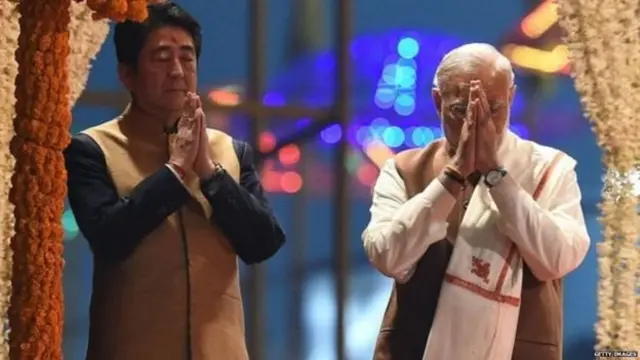 शिंजो आबे और मोदी