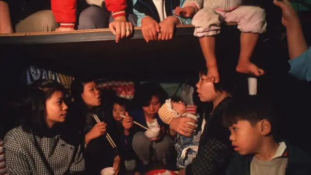 在难民营中的越南船民