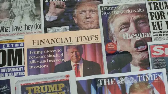 ට්රම්ප් ගැන මාධ්ය වාර්තා