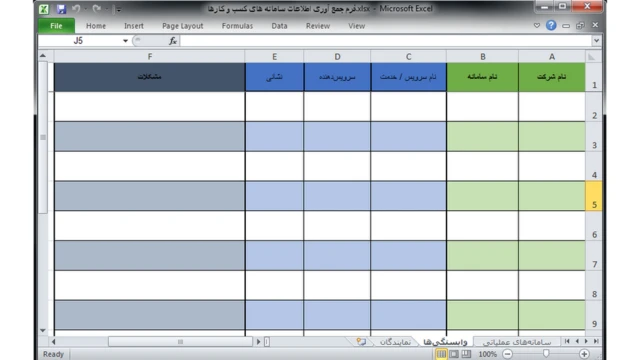 تصویری از فرم موجود در سایت سازمان فناوری اطلاعات ایران