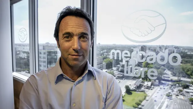 Marcos Galperín en sus oficina de Argentina, en 2016