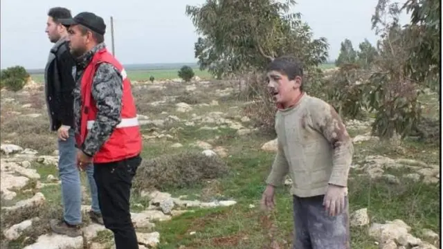 بعض الجرحى نتيجة القصف التركي على أطراف مدينة عفرين