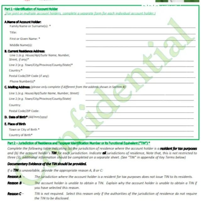 Self Certification form