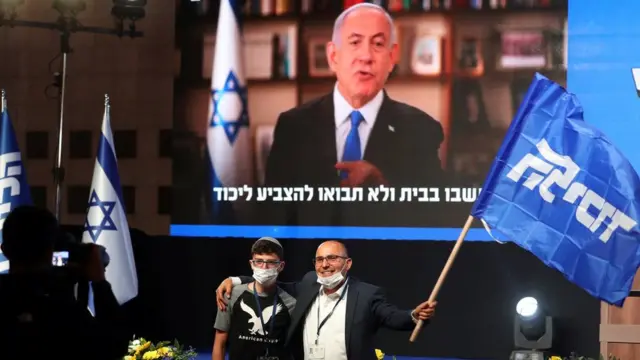 واکنش هواداران نتانیاهو به خبر روز سه شنبه