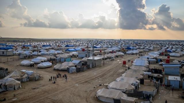 مخيم الهول في محافظة الحسكة شمال شرقي سوريا