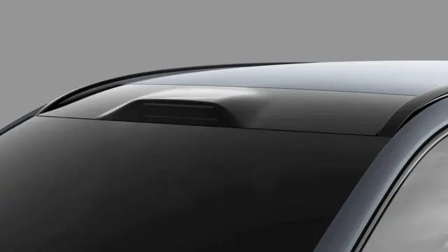 رادارهای لیزری ولوو در برآمدگی سقف ماشین قرار می‌گیرد