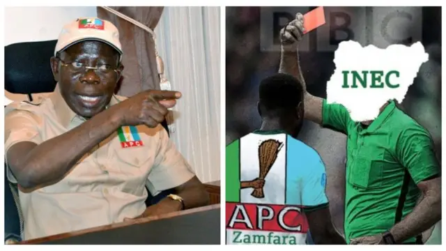 Adams Oshiomole gbéná wojú INEC