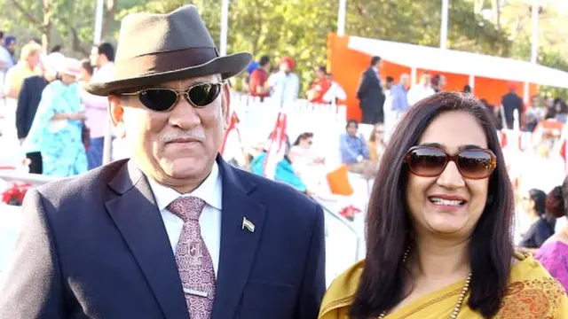 बिपिन रावत और उनकी पत्नी