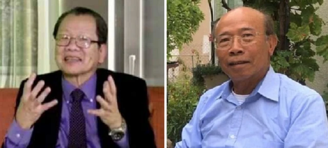 TS Đinh Xuân Quân (trái) và ông Nguyễn Gia Kiểng