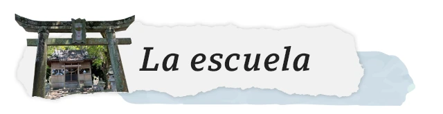 Separador con el título "La escuela".