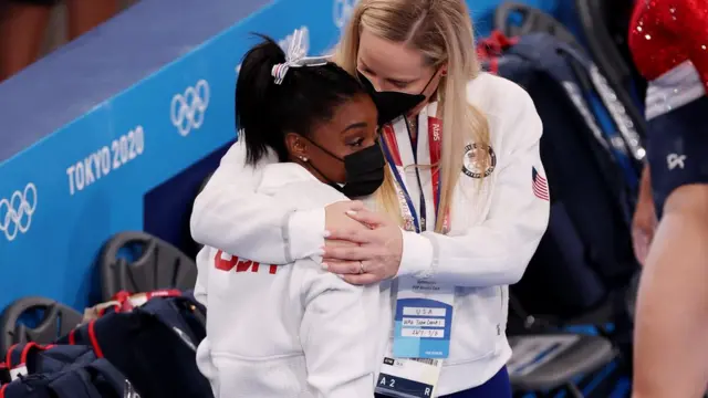 바일스는 기권하기 전 도마 종목에서 개인 올림픽 기록 중 가장 낮은 점수를 받았다