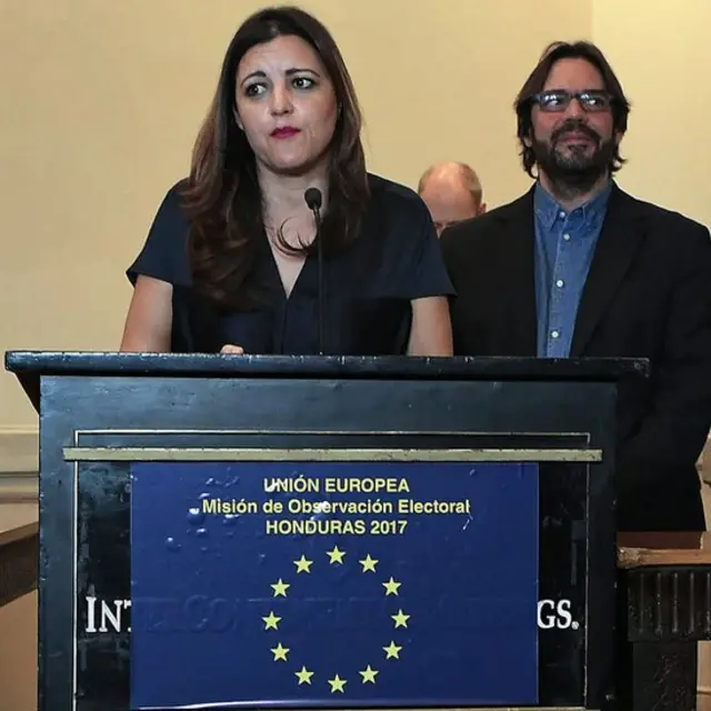 Marisa Matías, jefe de la delegación de observación electoral de la Unión Europea