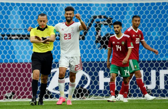 سوت پایان بازی و شادی رامین رضاییان